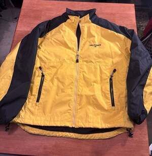 Vintage Tommy Hilfiger Fleece Lined Jacket Yellow Black Size L